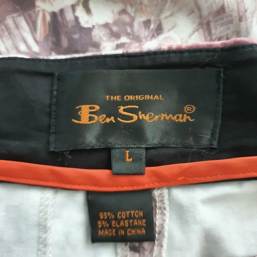 Ben Sherman Dusty Pink Floral Women's Tapered Pants Size 12 - Picture 4 of 8